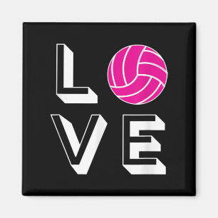Aimant Love Volleyball Girls Anniversaire Cadeau Graphiqu