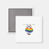 Aimant Love Without Limits – Rainbow Heart with Infinity (Recto/Verso)