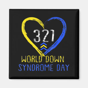 Aimant Love World Down Syndrome Journée de sensibilisatio