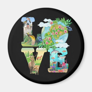Aimant Love World Jour des terres 2022 Planet De l'enviro