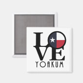 Aimant LOVE Yoakum Texas (Recto/Verso)