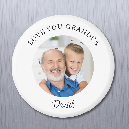 Aimant Love You Grandpa Keepsake Photo