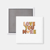 Aimant Love You More Minimal Romantic Style  (Recto/Verso)