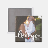 Aimant Love You Script Photo (Recto/Verso)