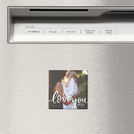 Aimant Love You Script Photo (In Situ (Lave-vaisselle))