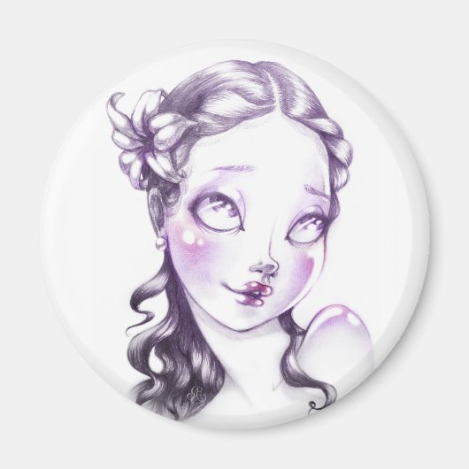 Aimant Lovely face (Devant)