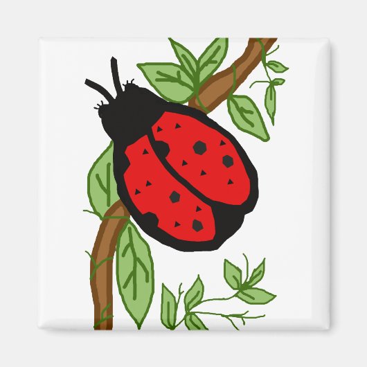 Aimant Lovely lady bug aimnet (Devant)