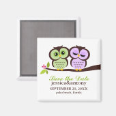 Aimant Lovely Owls Save the Date (Recto/Verso)