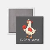 Aimant Lover Goose And Fighter Goose, Funny Couple Goose  (Recto/Verso)
