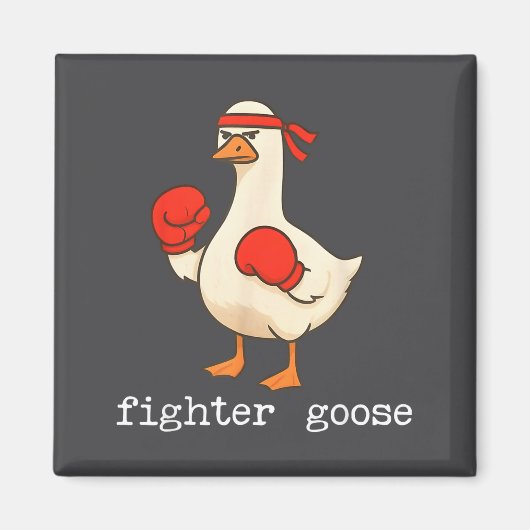 Aimant Lover Goose And Fighter Goose, Funny Couple Goose  (Devant)