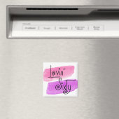 Aimant Lovin' Sixty Happy 60e anniversaire Pink Fun (In Situ (Lave-vaisselle))