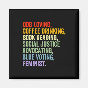 Aimant Loving Coffee Boire Livre Lire Justice Sociale