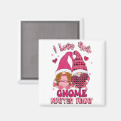 Aimant Loving You Gnome What Buffalo Plaid Valenti  (Recto/Verso)