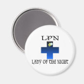 Aimant LPN-Lady de la nuit (Recto/Verso)