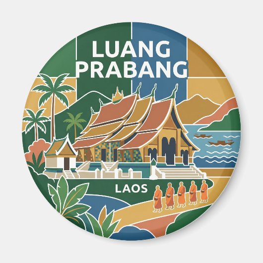 Aimant Luang Prabang Laos (Devant)