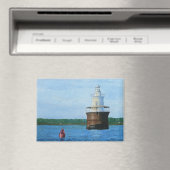 Aimant Lubec Channel Lighthosue Painting (In Situ (Lave-vaisselle))