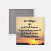 Aimant Luc 11:9 (Recto/Verso)
