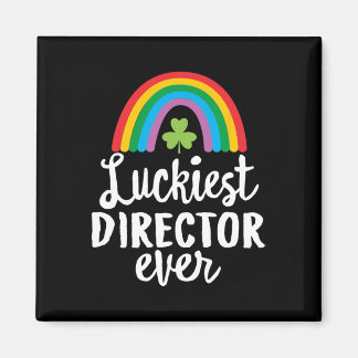 Aimant Luckiest Director Ever St Patrick Day Shamrocks 