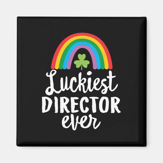 Aimant Luckiest Director Ever St Patrick Day Shamrocks  (Devant)