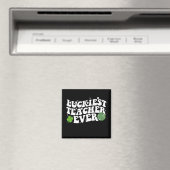 Aimant Luckiest enseignant jamais Disco Ball Shamrock Sup (In Situ (Lave-vaisselle))