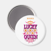 Aimant Lucky Bingo Queen /nom modifiable (Recto/Verso)