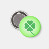 Aimant Lucky Four Leaf Shamrock Design-87906 (Recto/Verso)