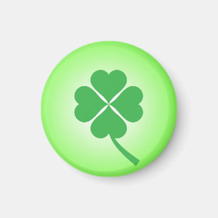 Aimant Lucky Four Leaf Shamrock Design-87906