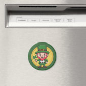 Aimant Lucky Leprechaun and Clover (In Situ (Lave-vaisselle))