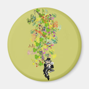 Aimant Lucky Leprechaun Avec Shamrocks