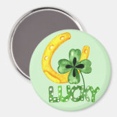 Aimant Lucky Shamrock & Horseshoe (Recto/Verso)