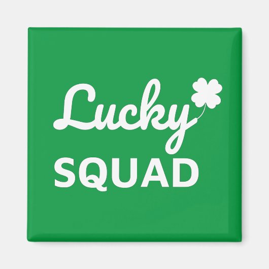 Aimant Lucky Squad St. Patrick's Day (Devant)