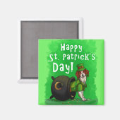 Aimant Lucky St. Patrick's Day Dog (Recto/Verso)