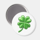 Aimant Lucky trèfle à quatre feuilles (Recto/Verso)