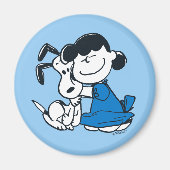 Aimant Lucy Hugging Snoopy (Devant)
