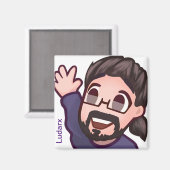 Aimant Ludarx | Hi | Réfrigérateur magnétique v2 (Recto/Verso)