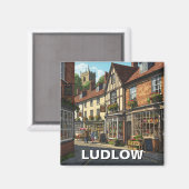 Aimant Ludlow Angleterre Travel (Recto/Verso)