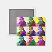 Aimant Ludwig Van Beethoven Pop Art (Recto/Verso)