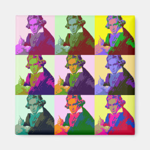 Aimant Ludwig Van Beethoven Pop Art
