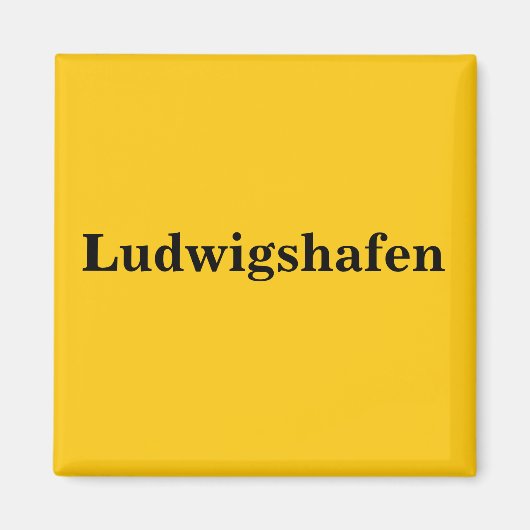 Aimant Ludwigshafen Schild (Devant)