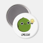 Aimant Lueur de citron vert Funny Fruit Lime Pun (Recto/Verso)