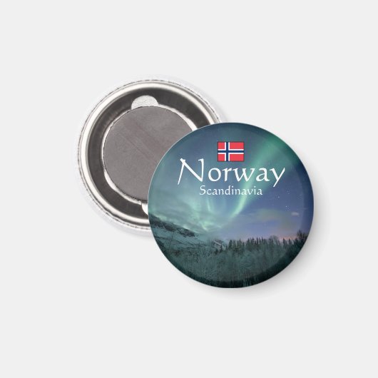 Aimant Lueurs boréales Norvège (Recto/Verso)