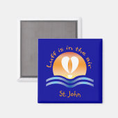 Aimant Luffers Sunset_Luff est dans l'air St. John (Recto/Verso)