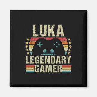 Aimant Luka Gamer Jeux Rétro Jeux Vintage Personnalisé