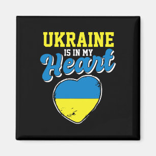 Aimant L'Ukraine est dans mon cœur Fier voyageur ukrainie