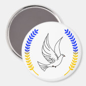 Aimant L'Ukraine soutient . Je suis avec l'Ukraine ! ! !  (Recto/Verso)