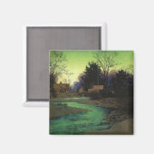 Aimant "Lullbrook in Winter", de Maxfield Parrish (Recto/Verso)