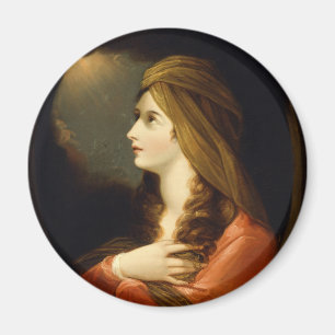 Aimant Lumière Céleste Lunatique Dame au Turban Rouge Art