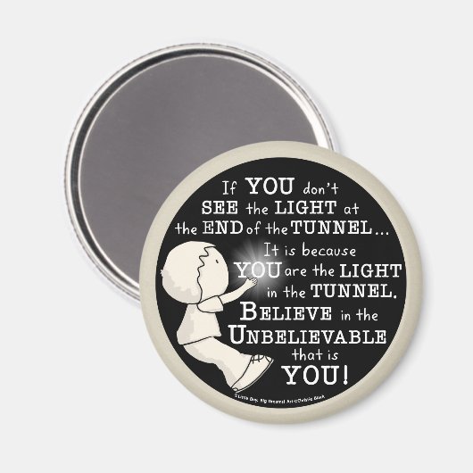 Aimant Lumière dans le tunnel (Recto/Verso)