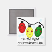 Aimant Lumière de la vie de grand-mère Tshirts et cadeaux (Recto/Verso)