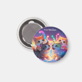 Aimant Lumière de Noël enchantée (Recto/Verso)